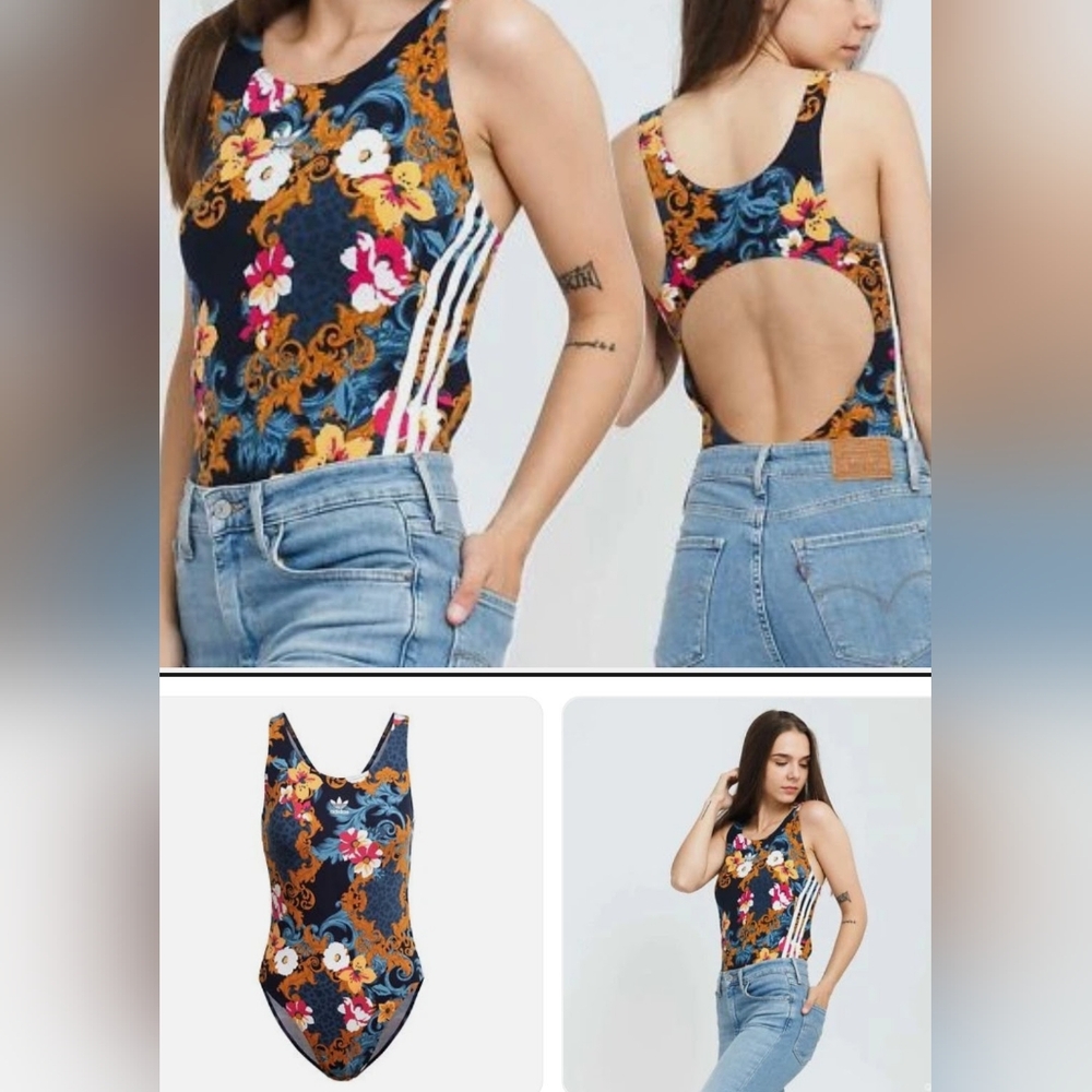 Adidas HER Studio London X Floral Bodysuit S